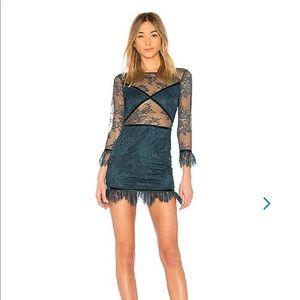 Lovers + Friends Topaz Lace Shimmer Mini